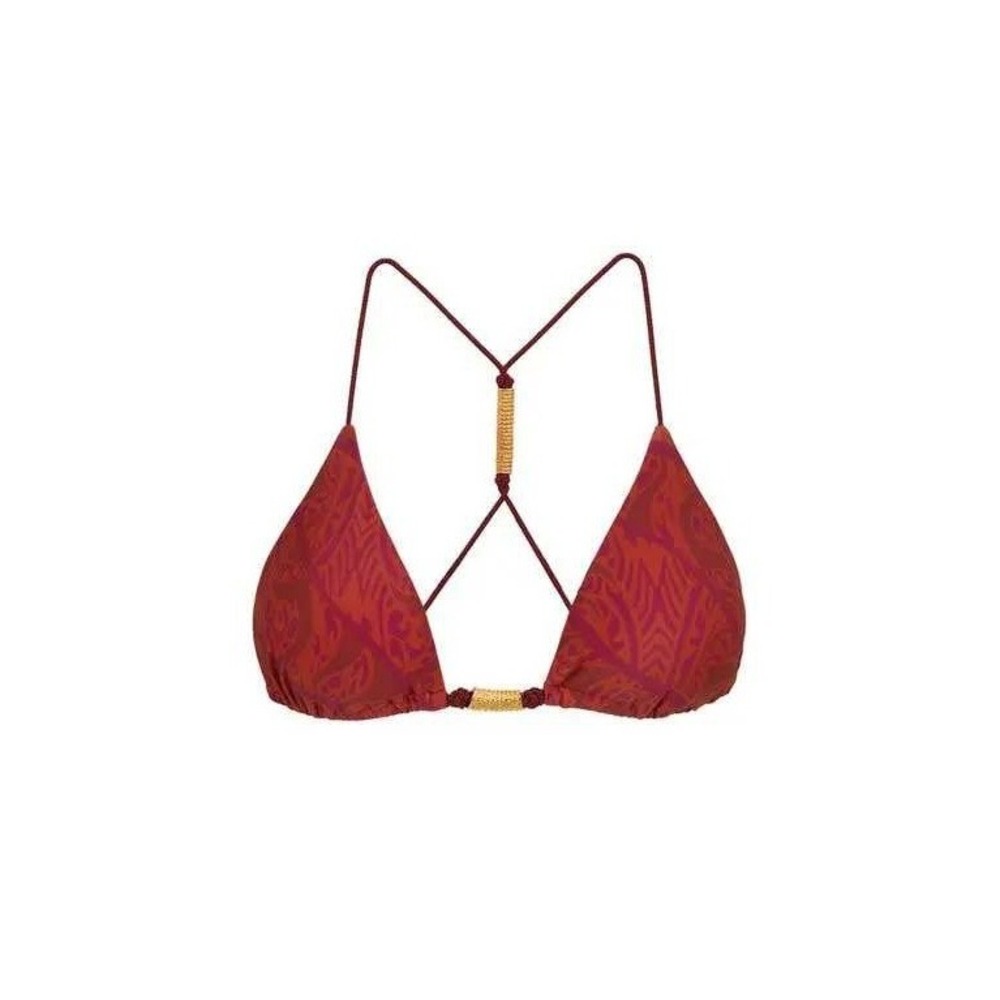 Vix Paula Hermanny Stacy T Back Bikini Top Multi Large New With Tags